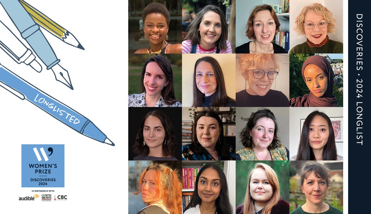 Drumroll please… the 2024 #Discoveries longlist is here!

Huge congratulations to all 16 writers, as yet unpublished, who wowed the judges with their novels-in-progress. Find out more about them: bit.ly/Discoveries24