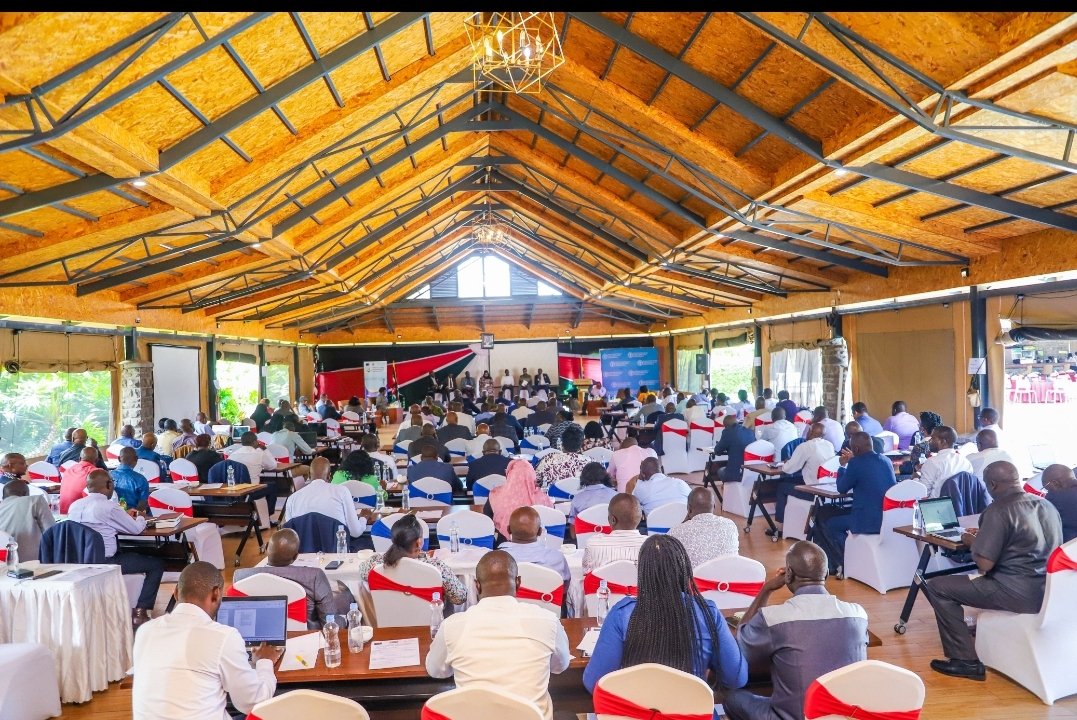 NGCSKE's tweet photo. @OfficePCS_KE Chief of Staff, Mr Joseph Busiega together with @NGCSKE staff led by Anne Olubendi attended a high level National Government Coordination meeting organised by @InteriorKE and @FAOKenya @FAO at @KisumuCiala this morning #NGCScoordinates #BeTA #GoKDelivers https://t.co/0FHfPkn2kb