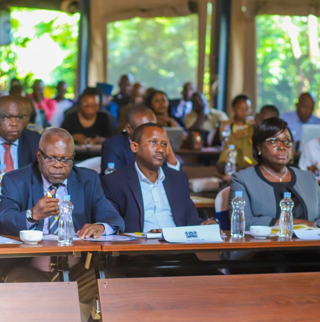 NGCSKE's tweet photo. @OfficePCS_KE Chief of Staff, Mr Joseph Busiega together with @NGCSKE staff led by Anne Olubendi attended a high level National Government Coordination meeting organised by @InteriorKE and @FAOKenya @FAO at @KisumuCiala this morning #NGCScoordinates #BeTA #GoKDelivers https://t.co/0FHfPkn2kb