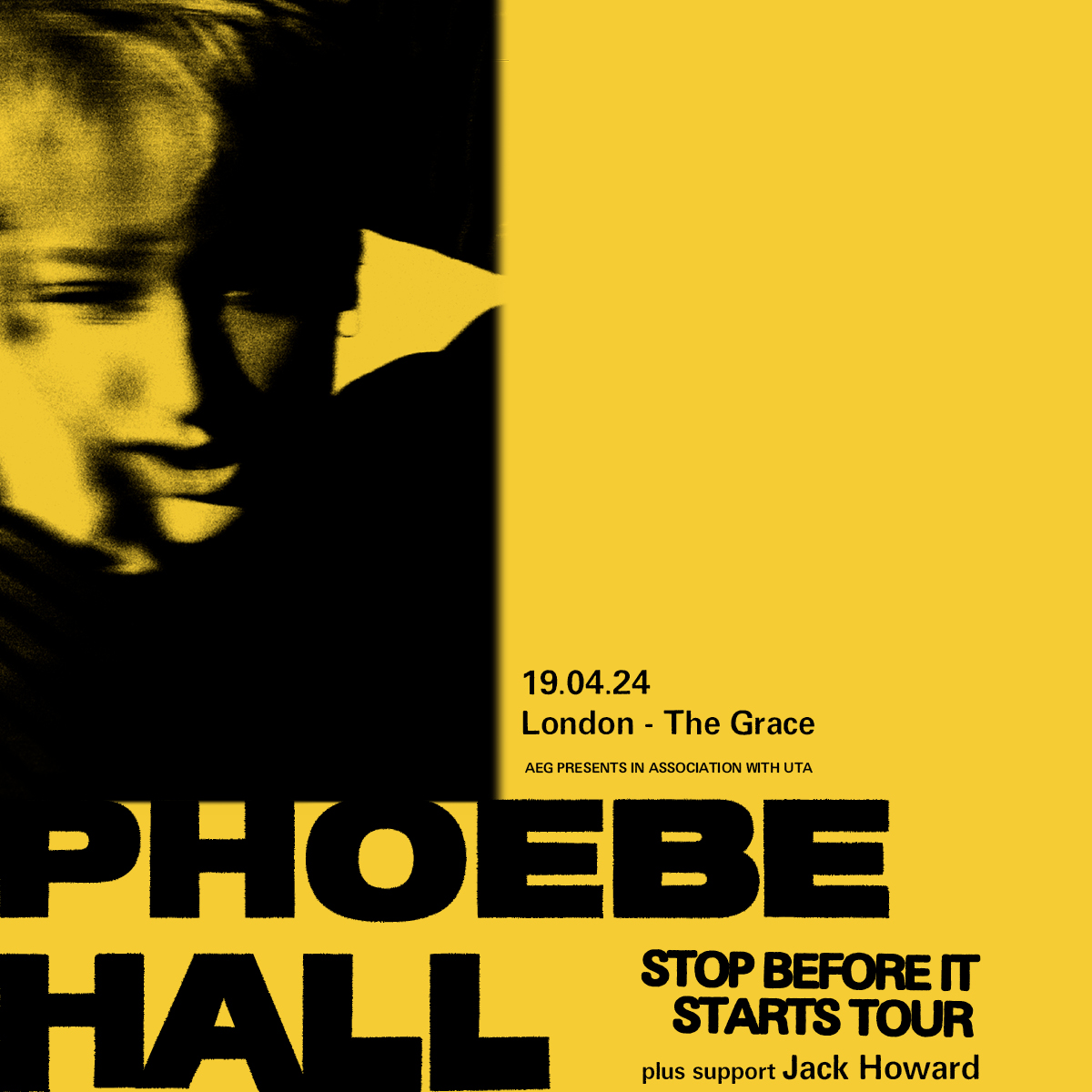 Support for PHOEBE HALL has been confirmed as @JackH_Music tomorrow! 📅 Friday 19 April 2024 🎟️ Tickets 👉 ticketweb.uk/event/phoebe-h…