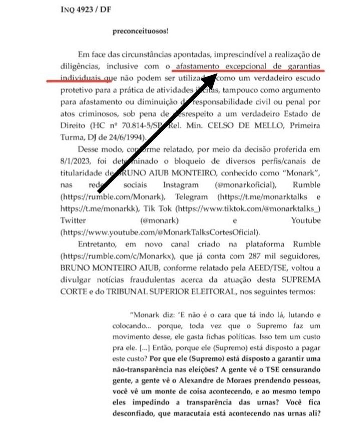 Essa página resume tudo sobre a discussão a respeito da liberdade de expressão. Afastamento “excepcional” de garantias individuais é, simplesmente, censura! Calar opositores dessa forma, é sob esse argumento é algo só visto em dit …. Bom, deixa pra lá.