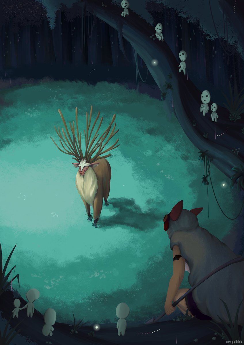 artgabbo's tweet photo. Princess Mononoke (1997). https://t.co/RNEVUdutEU