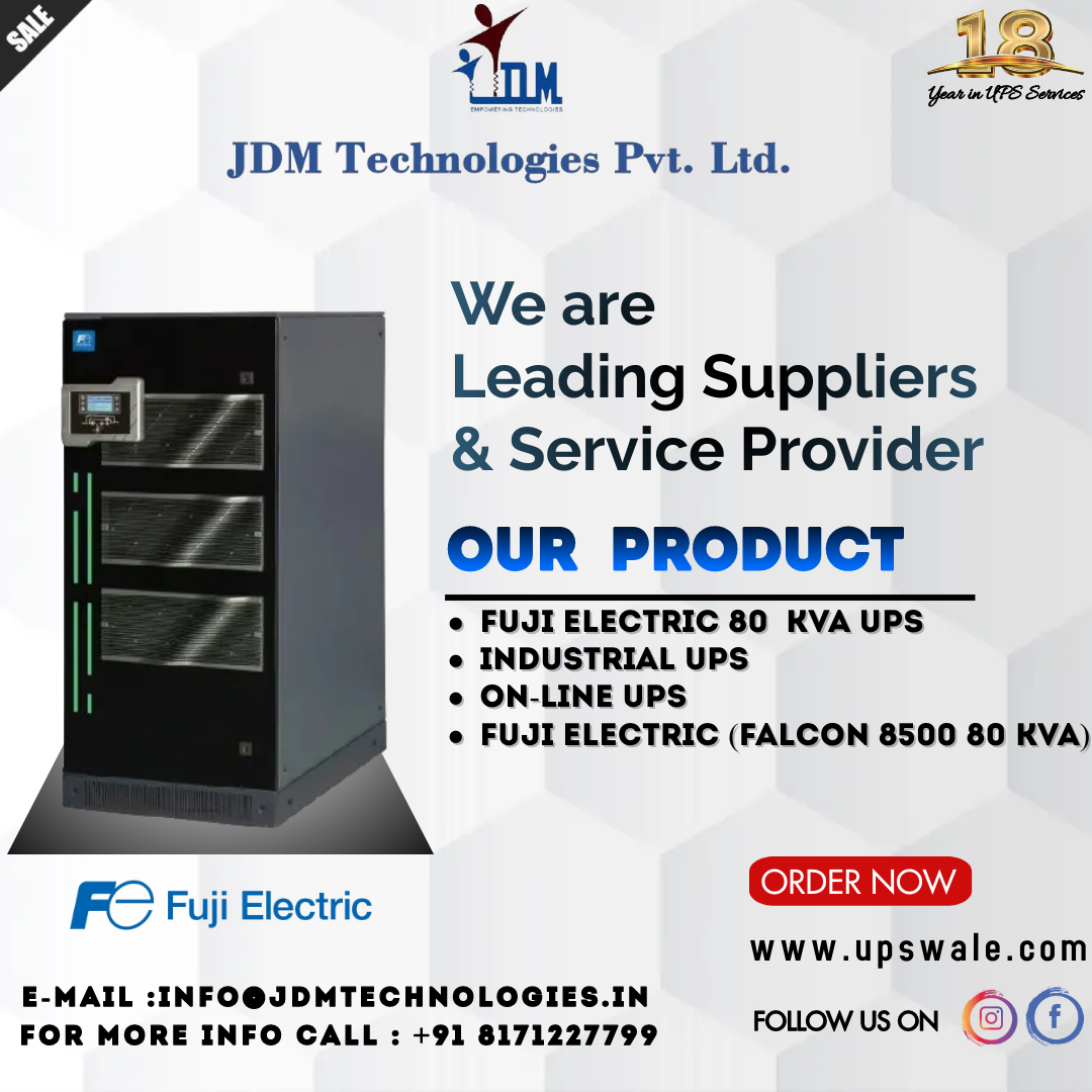 Service providers of Fuji Electric  , delivering reliable solutions tailored to meet your needs .
#BusinessContinuity #ITInfrastructure
#EnergyBackup #ServerProtection #BatteryBackup
#UPSsystem #PowerManagement #EmergencyPower
#DataCenter #NetworkSecurity #HardwareProtection