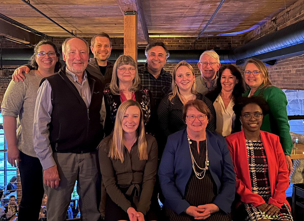 I love being in science. This is our group working hard last night, celebrating the Nancy Jenny Visiting Professor Dr Virginia Howard from @uabsoph! @UVMLarnerMed