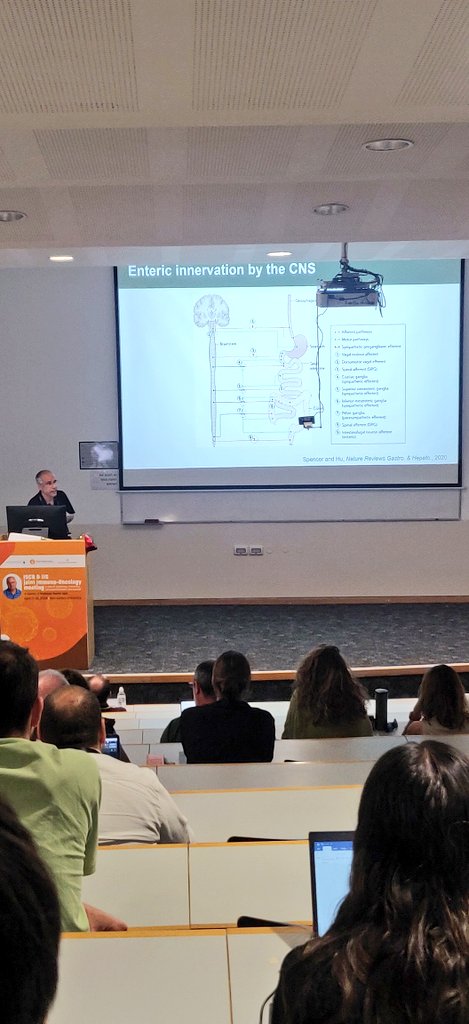 Wow! Blown away by @YissacharLab's talk at #IIS 🤯 showing how optogenetic activation of different neurons the enteric nervous system shapes the immune response. Read his fantastic paper about it: biorxiv.org/content/10.110…