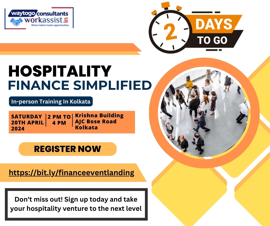 Join us for #Hospitality Finance Simplified' - a FREE training session designed to empower you with the tools and strategies to navigate the financial landscape of the industry

Register Now: forms.gle/gNCWppv2LMErWv…

#workassist #hospitalityfinance #accounting #hospitalityfinance
