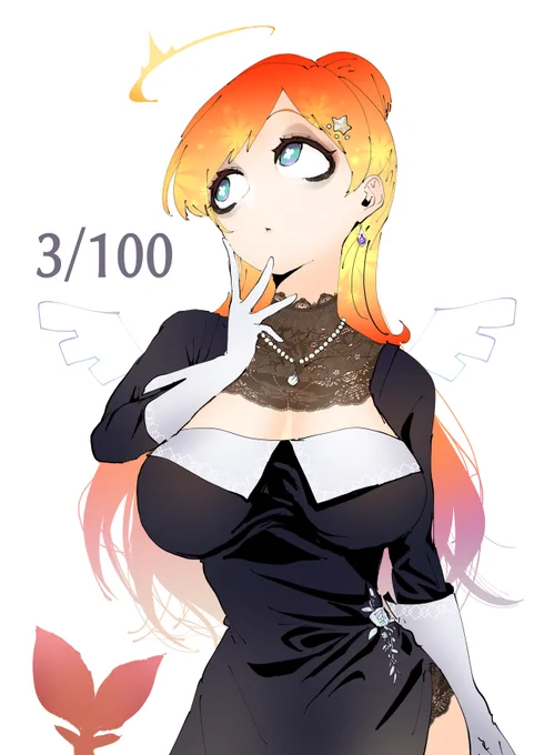 3/100#みてみてマリィ#VTuberイラスト100日チャレンジ 