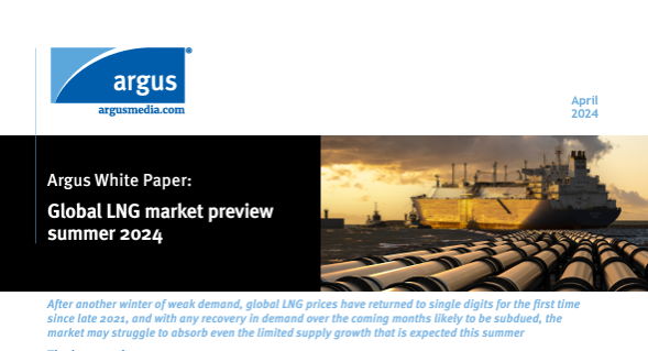 📄 The Argus Global LNG Summer 2024 Preview is now available to download! LNG prices are now low enough to stimulate a rebalancing in the European and global LNG markets, in order to manage a potential summer oversupply situation.    okt.to/i57LJx