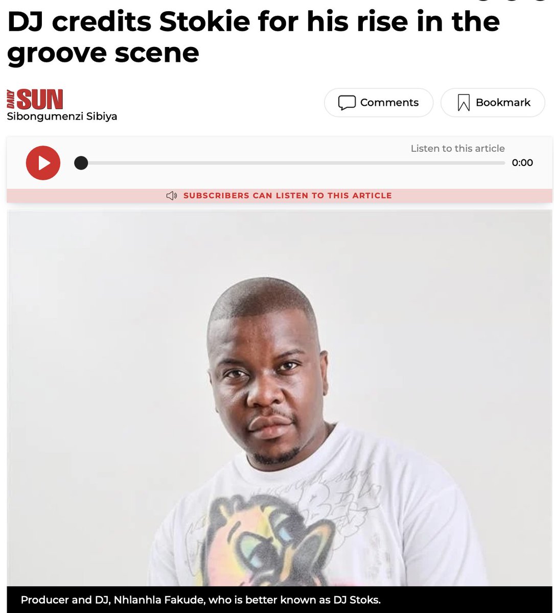 Lets Read Daily Sun! snl24.com/dailysun/celeb… Danko Stokoloko @djstokiesa @dailysunsa