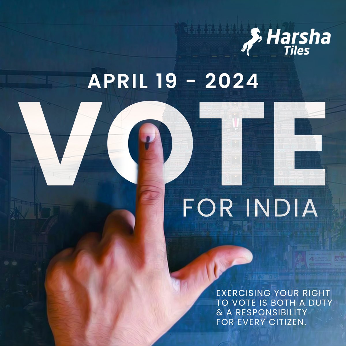 Harshatiles's tweet image. On this important Voting Day, let's exercise our democratic right and cast our votes to shape the future of our nation. Every vote counts, so let your voice be heard!
.
.
.
#Harshatiles #VotingResponsibility #PolicyShapers #ElectionEngagement #DemocraticProcess #ShapeTheFuture