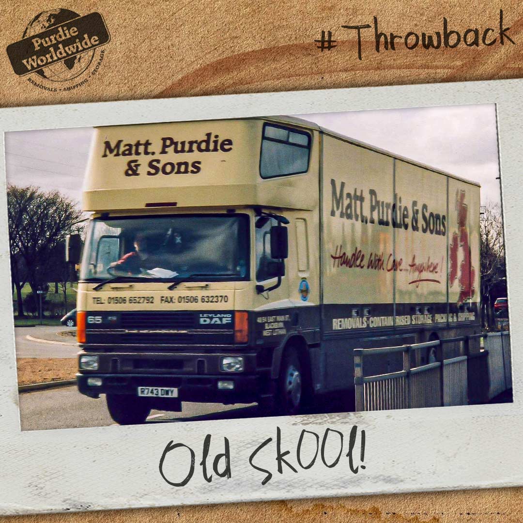 We've travelled back in time to when Fax numbers were still a thing for today's #ThrowbackThursday! Snapped at least a decade ago, can you guess the year the picture was taken? Maybe even ID the driver? Answers below! #removals #shipping #storage #moving #memories