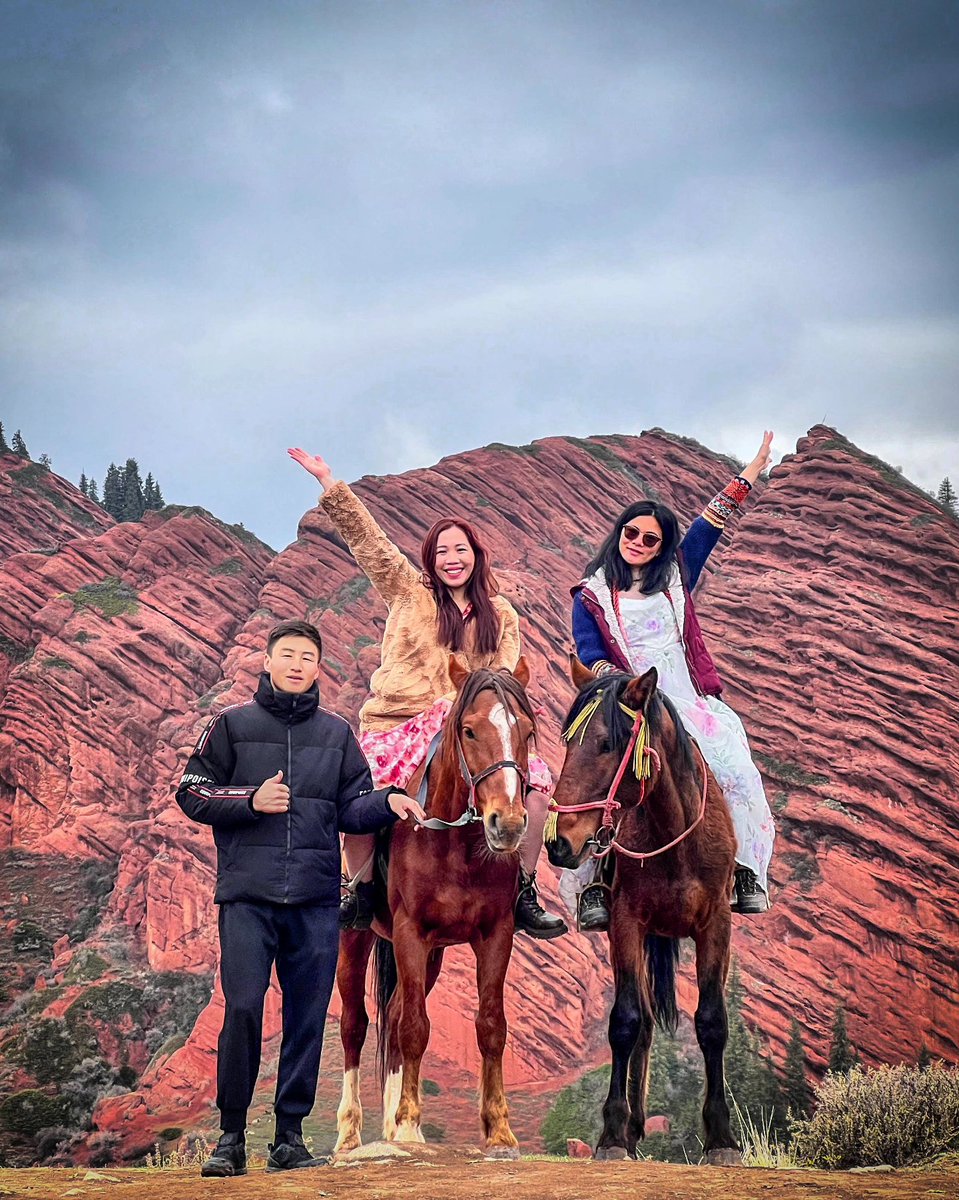 🤩 'We loved our experience with our guides, Ulan and Kuban. We traveled to #Karakol and stopped at #Burana Tower, Gorge and Chon Kemin Valley. Then we went to #AltynArashan and the bumpy road was pretty #unforgettable. 😂 !' indyguide.com/host/kuban1