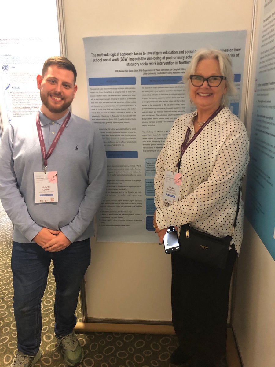 pmcfadden5's tweet photo. @ESWRA1โฉ conference Vilnius with โฆ@dylanrgsloanโฉ presenting a poster on methodological underpinnings of his PhD thesis on School Social Work as early intervention and prevention approach to safeguarding post primary young people at risk of statutory interventions. https://t.co/aVxMoKGttQ
