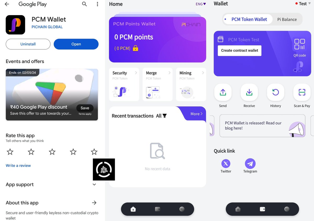📢 Attention #Pioneers! 

#PCMWallet is now live on both the Apple App Store and Google Play Store! 🎉 Immerse yourself in the seamless web3 experience and discover the future of crypto with PCM Wallet. 💳 Pioneers are encouraged to utilize PCM Wallet to facilitate Pi Commerce