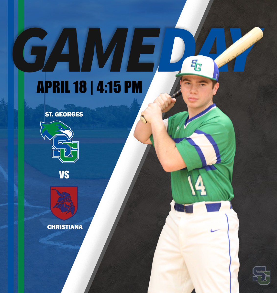 STG_Baseball's tweet photo. Game Day!
Today we show our appreciation to the educators in our building. 
First pitch 4:15 A🔷D https://t.co/7BIgpTCw6D