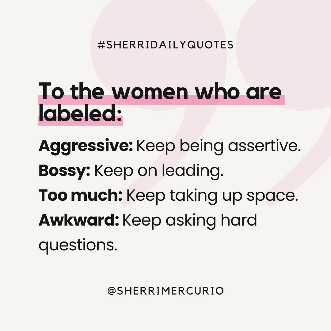 SHERRIMERCURIO's tweet photo. Remember this, don't shrink yourself to make people happy. Just be YOU!💗

#DailyInspiration #GirlBossMindset #SherriDailyQuotes #SherriMercurio https://t.co/oCyx0od9uR