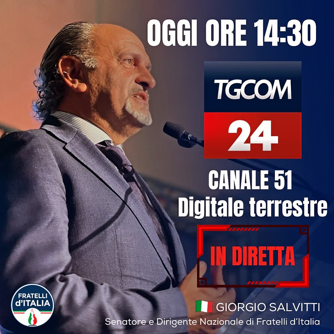 Seguitemi oggi pomeriggio. Parleremo delle nostre iniziative per risolvere i problemi generati dal Suoerbonus.

<a href="/FratellidItalia/">Fratelli d'Italia 🇮🇹</a> <a href="/MediasetTgcom24/">Tgcom24</a> #superbonus #GovernoMeloni