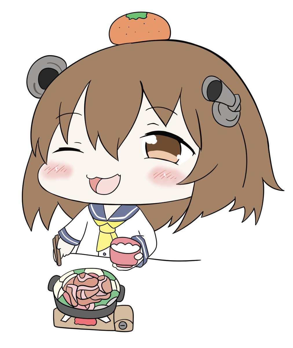 吹雪(艦隊これくしょん) 「#ほっぺの斜線は可愛い 」|ちゃんぽん♨のイラスト