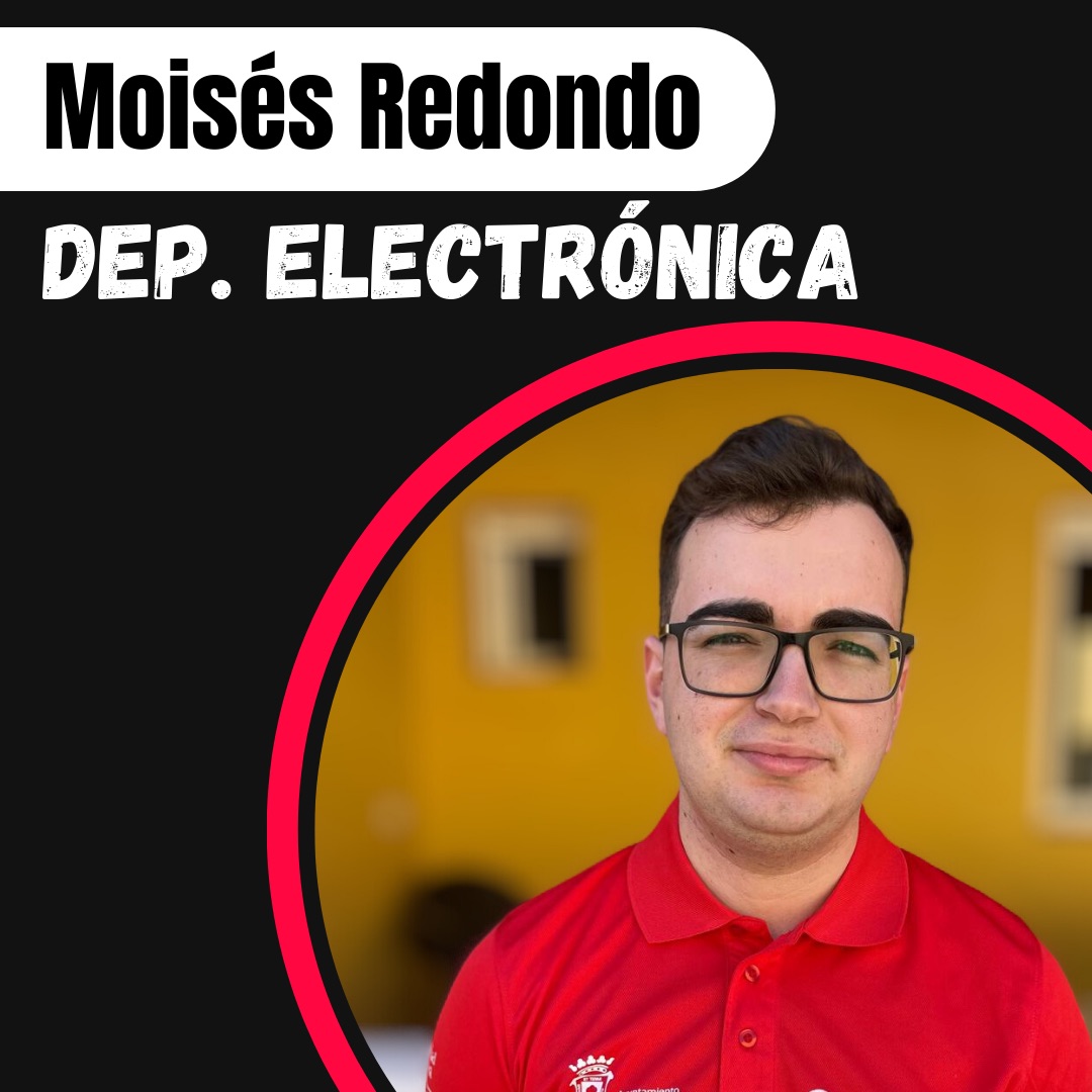 Os presentamos a Moisés Redondo! Nuevo Jefe del Departamento de Electrónica y Electricidad! Antiguo miembro del equipo que ha vuelto más fuerte que nunca, no se nos ocurre nadie mejor!