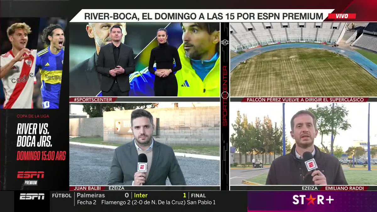 Sumate a la mañana de jueves en #SportsCenter, con toda la previa del Superclásico del domingo: 🔵🟡 🎙️ @EmilianoRaddi ⚪🔴 🎙️ @juanbalbi9 📺 #ESPNenStarPlus