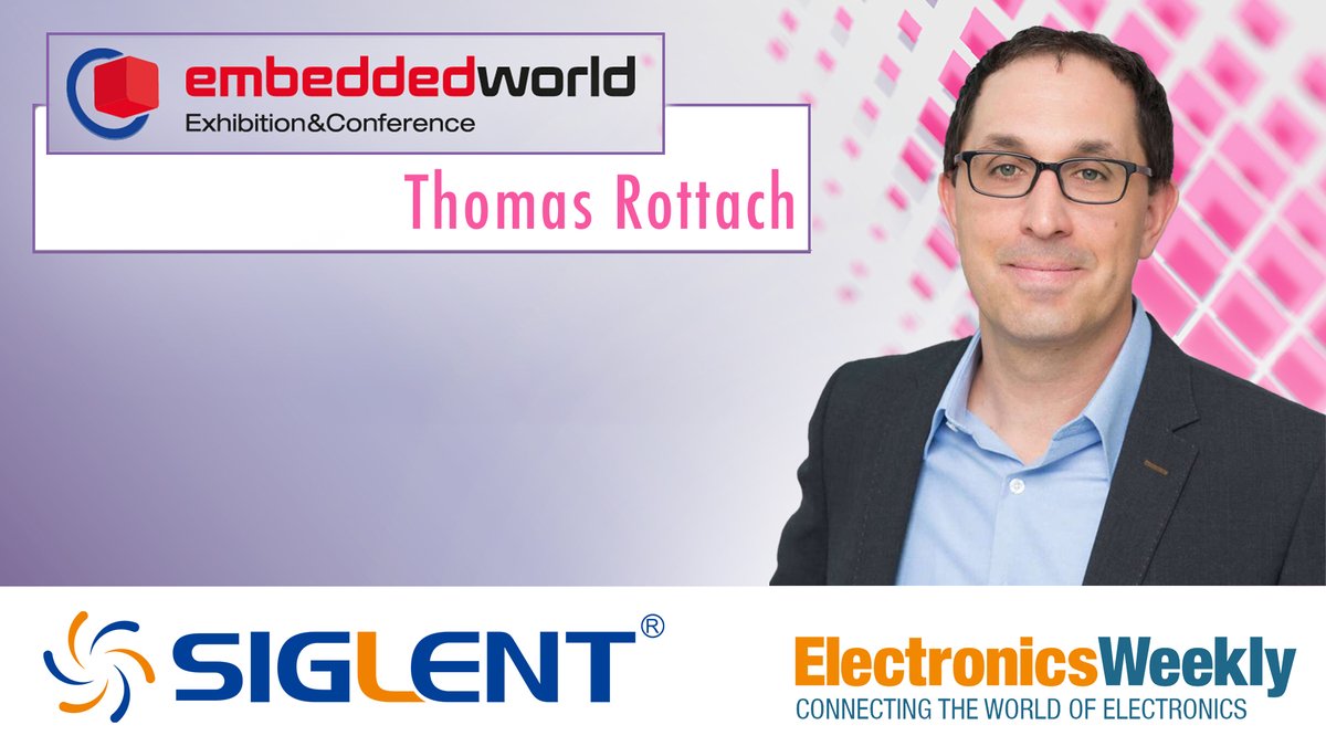 Embedded World: Video Interview – @Siglent_Tech on flagship SDS7000A oscilloscope. We caught up with Siglent in Nuremberg at Embedded World 2024 as part of our promotional coverage for the event - find out more here tinyurl.com/3u3ejnyk #siglent_Tech #Electronics