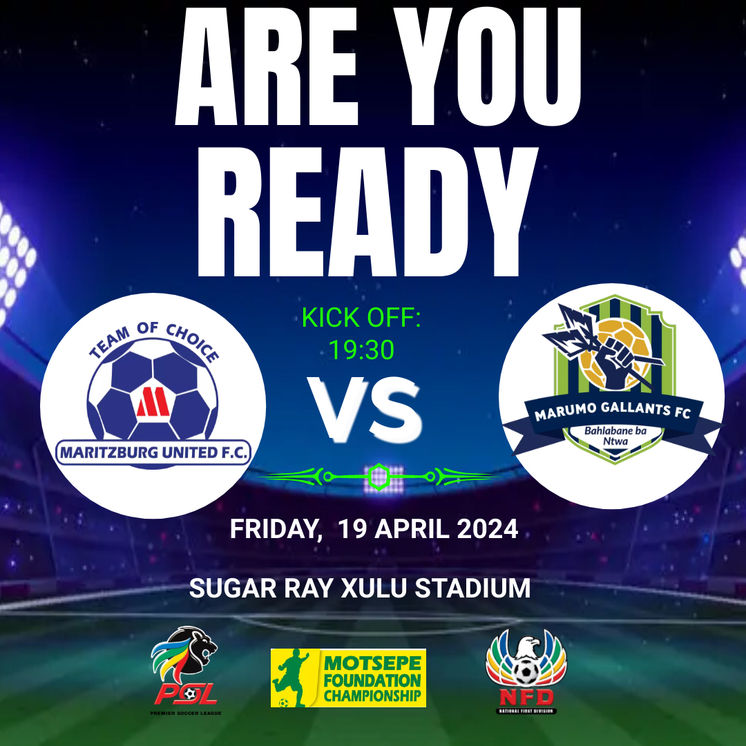 Tomorrow we are at Sugar Ray Xulu Stadium as Marumo Gallants FC are set to battle it out for 3 points against the Maritzburg United. Let’s show the boys some love. #marumogallants #bahlabanebantwa #motsepefoundationchampionship