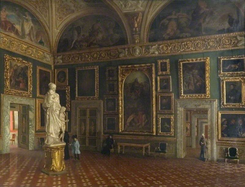 We're sharing 'Pitti Palace, Florence' by John Lavery (1856–1941) and Santi Corsi (b.1871), displayed in Colchester Town Hall for this week's #onlineartexchange Lavery on Location theme.