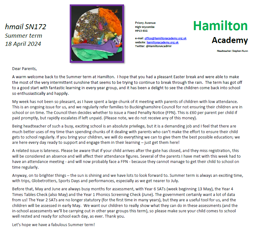 Hamilton Academy tweet media