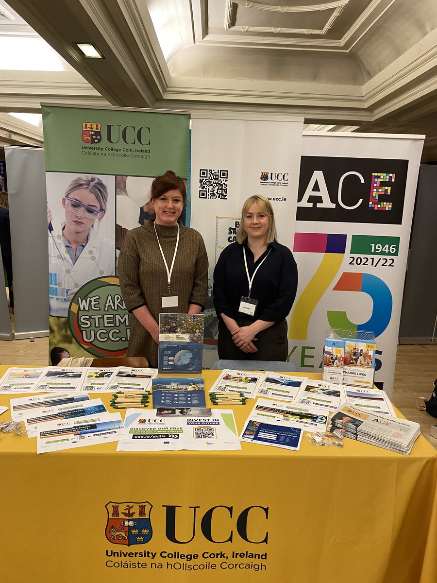 Come chat to us today in #CityHall at the Construction Careers Fair until 2pm. Find out about free, funded and part-time courses. #LifelongLearning #UCC