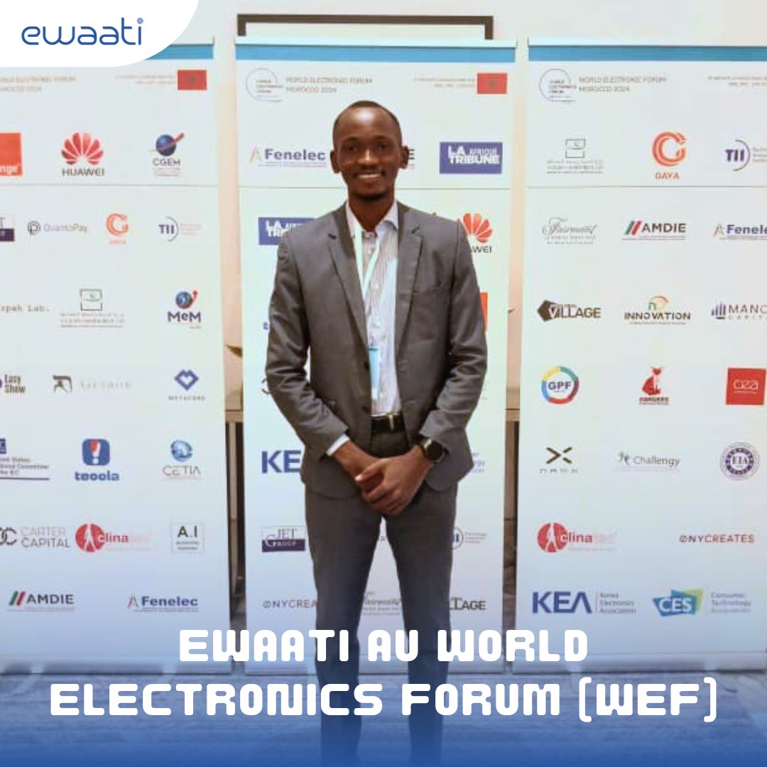 EWaati's tweet photo. EWAATI participe fièrement au World Electronics Forum (WEF) 2024 à Rabat, au Maroc, aux côtés de startups innovantes soutenues par Orange et le réseau Orange Digital Centers. 

 #WEF2024 #IA #EWAATI #Starttups #InnovationInTheMaking https://t.co/6A76FDEZSb