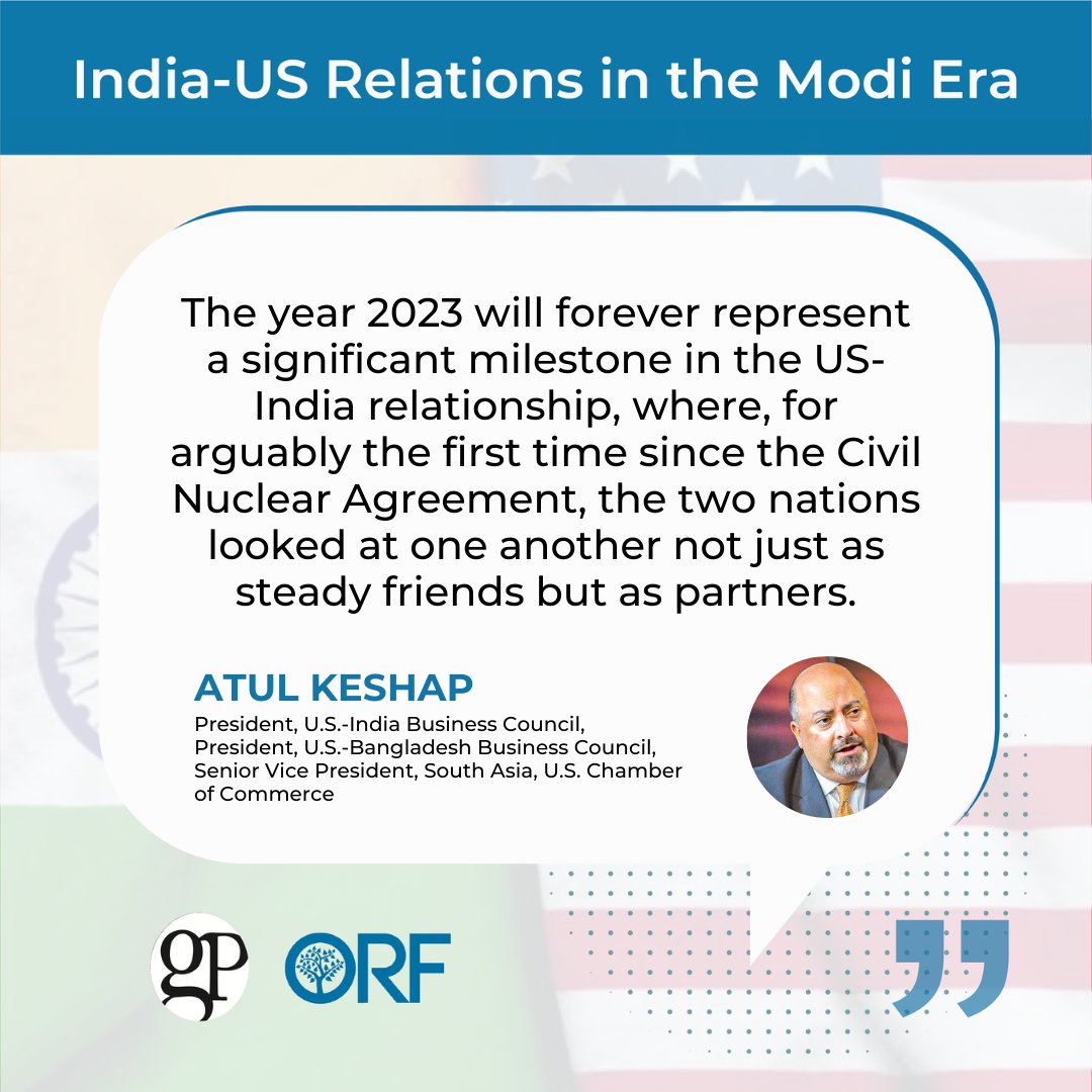 #Washington and #NewDelhi remain guided by a long-term goal of expanding bilateral #trade and #investment, one day hopefully leading to a #US-#India #FTA. @USAmbKeshap closes. Read here: or-f.org/26157