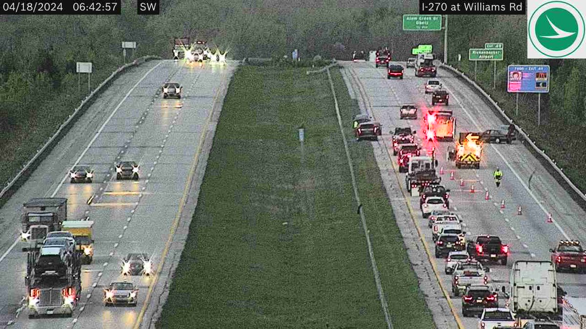 🚨UPDATE: 2 right lanes and the left shoulder of I-270 S/B closed between US 33 and Alum Creek Dr. (SE Side) due to crash. 6 min. delay from US 33 to scene. Avg. speed 17 mph