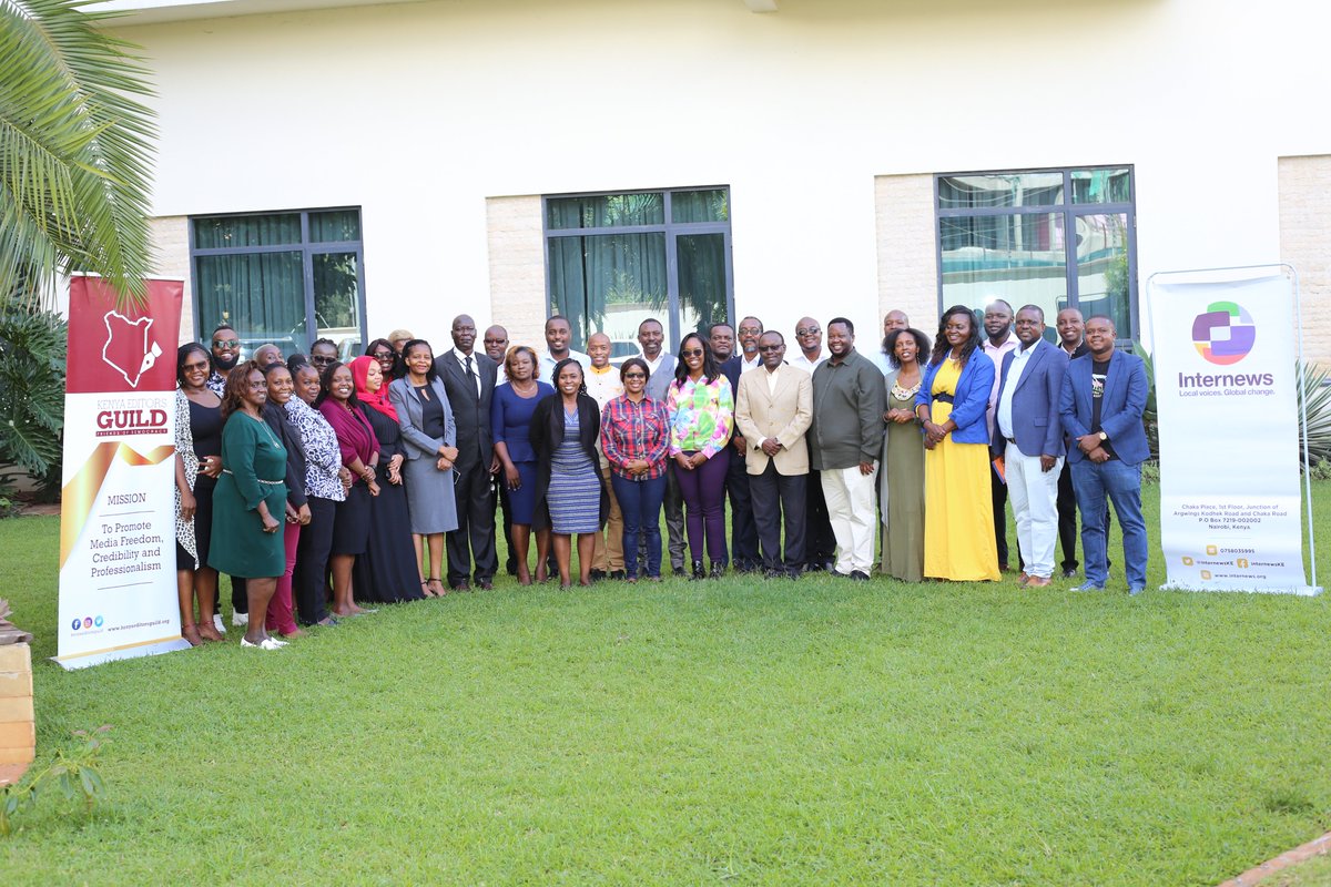 Editors pose together with officials from Internews @earthjournalism during the training on financial investigations of wildlife and environmental crimes, under the Earth Journalism Network (EJN)#FollowTheMoney project.