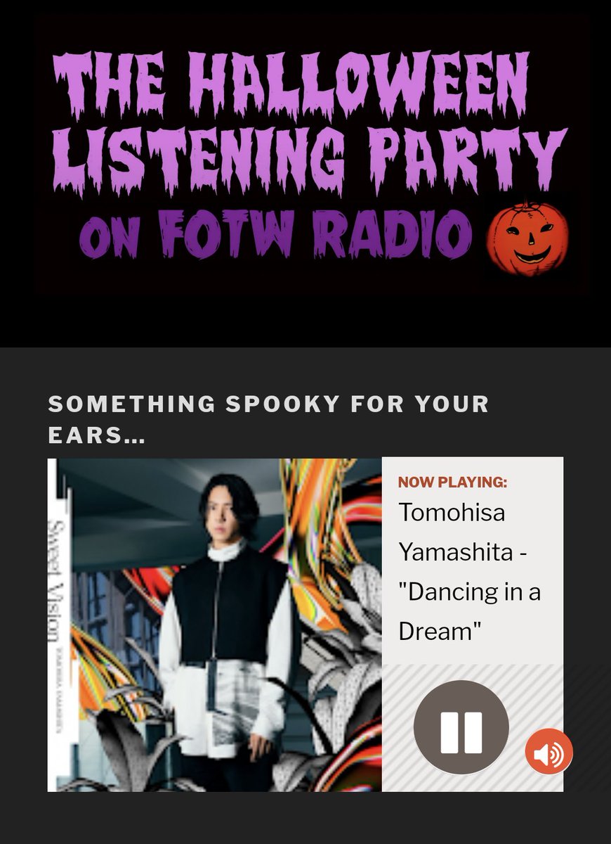 🇦🇺シドニー🎃📻
@fotwradio
✨ Face To Face ✨
✨ Dancing in a Dream ✨
#山下智久
#TomohisaYamashita
Thank you so much.

#HalloweenRadio 🎃
halloweenlisteningparty.com

#ブルーモーメント
#bluemoment 
youtu.be/DEYQs8HChbw?si…