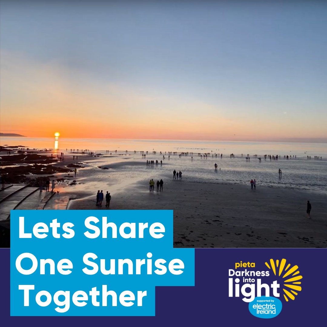 Darkness Into Light 2024 will take place at 4:15a.m. on Saturday, May 11th. Sign up to join an official walk, take part in your own way - walk, run, swim, or even organise a coffee morning. You can find out more or register at darknessintolight.ie