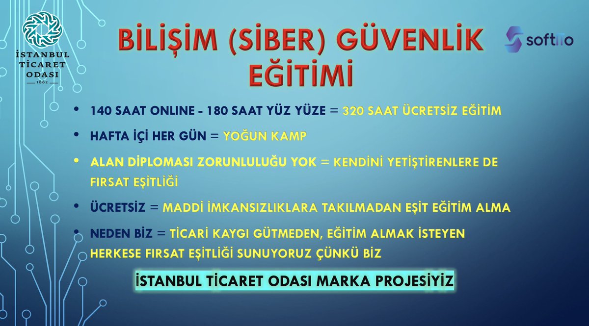 softitoakademi's tweet photo. 📣 Son başvuru tarihi 23 Nisan
📌 https://t.co/TWe0wdirCD
📌 0 212 519 59 80
#İstanbulTicaretOdası #İto #softito https://t.co/OpLzvdUANK