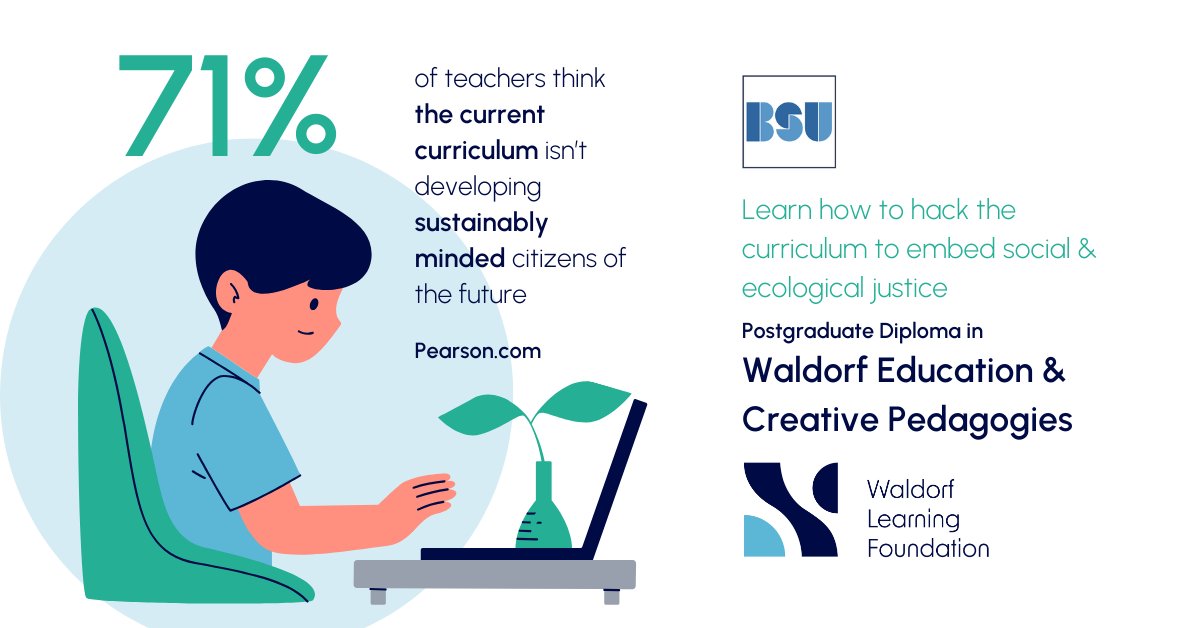 🧑‍🏫 Empower your students to become future leaders in social and ecological justice! 

Check out our PG Dip in Waldorf Education & Creative Pedagogies: rb.gy/houbip 

@BathSpaUni 

#WaldorfEducation #CreativePedagogies #SustainabilityEducation