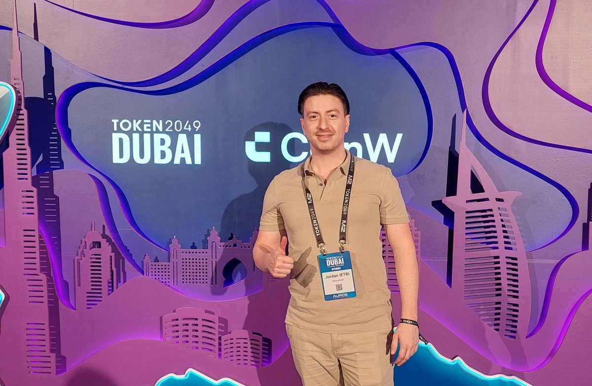 jordanietri's tweet photo. Currently at the #TOKEN2049 with the @RevomonVR team, it's crowded, lot of potential partners and great organisation so far 🔥
@gate_io
@1inch
@MEXC_Official
@Phemex_official
@AlchemyPay
@BGameAlliance
@CoinWOfficial
... 
Let's explore synergies! https://t.co/33i7IHutt4