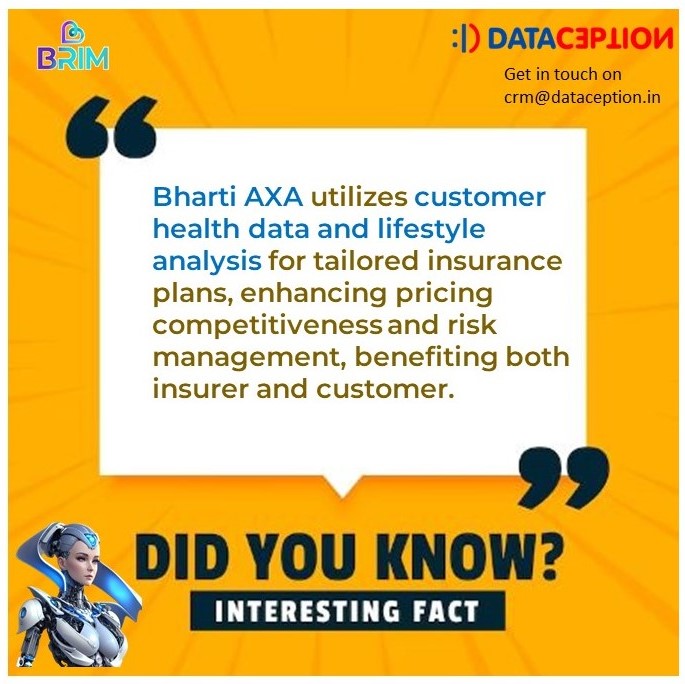 Did you know?
#BhartiAXA #InsuranceInnovation #DataDrivenInsurance #PersonalizedPlans #RiskAssessment #CompetitivePricing #ImprovedRiskManagement #DataAnalytics #DataIntegration #DataFabric #BusinessGrowth #BusinessIntelligence