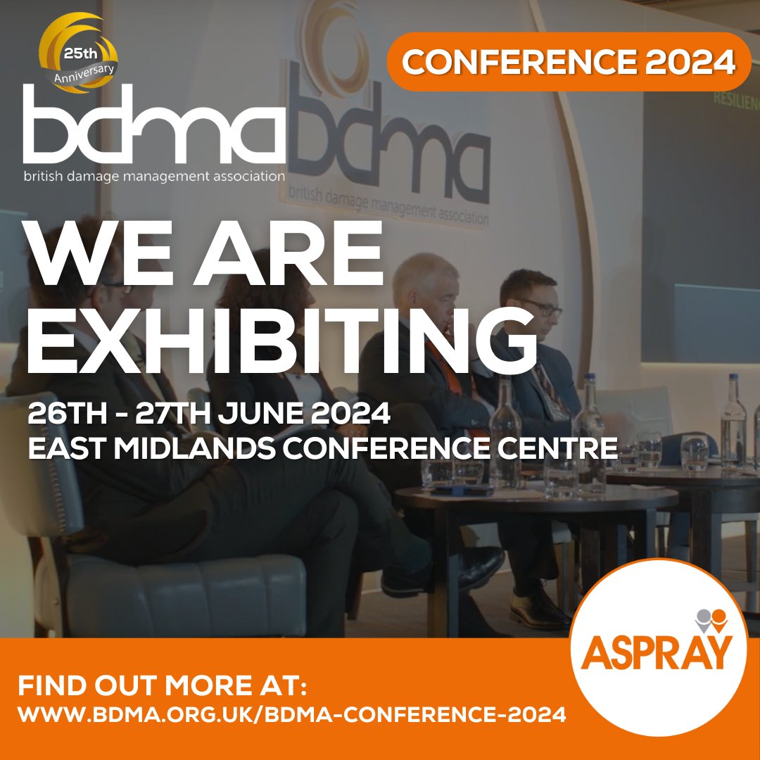 Exciting News! We're thrilled to announce that we are exhibiting at the upcoming @TheBDMA Conference 2024!🌟 Don't miss BDMA's 25th-anniversary conference at the East Midlands Conference Centre on June 26th - 27th. We can't wait to see everyone there! 👋 #BDMA #BDMAConf2024