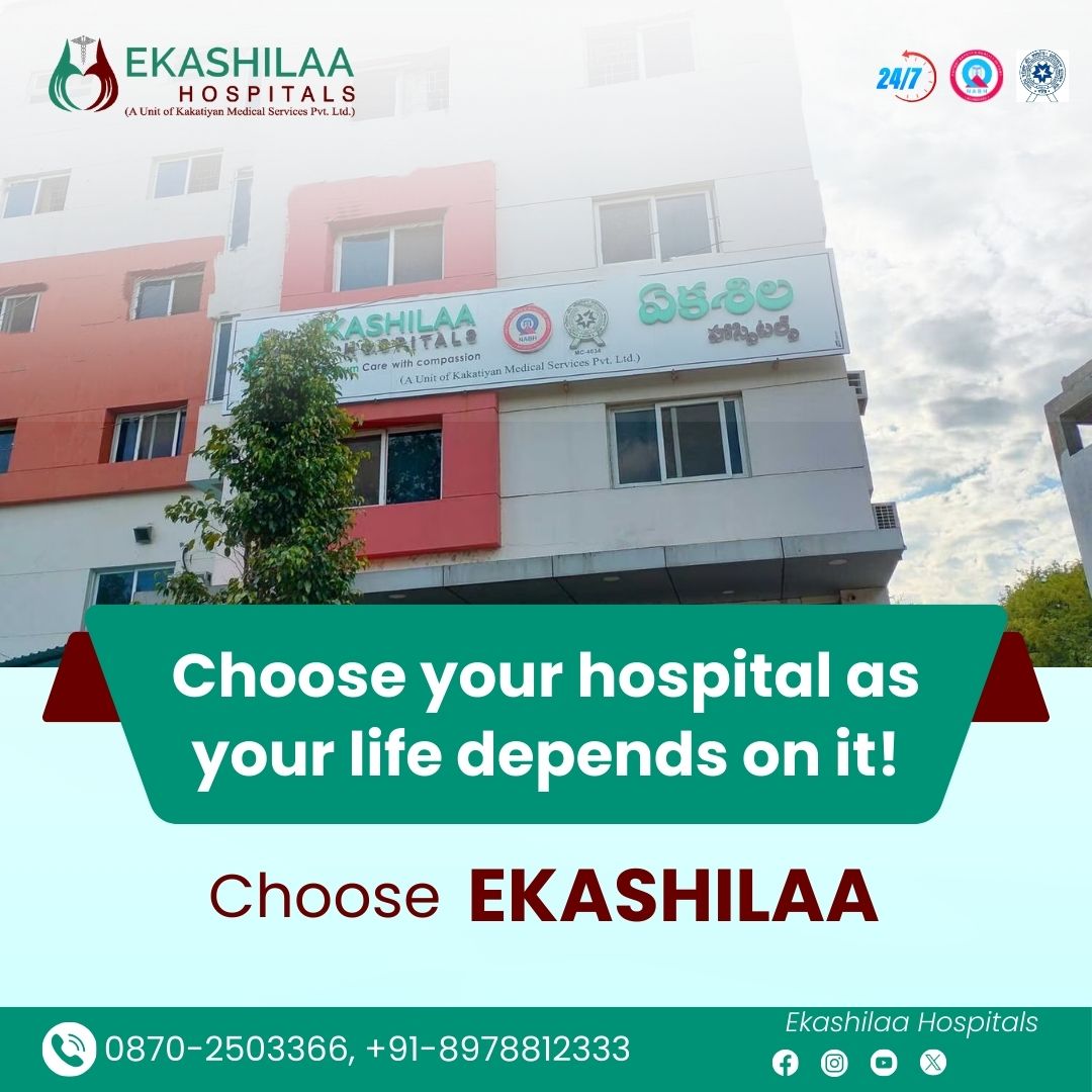 Choose Ekashilaa Hospitals Warangal for top-notch care and peace of mind! #ekashilaahospitals #ekashilaahospitalswarangal #hospital #healthcare #medical #doctors #nurses #patientcare #health #wellness #medicine #emergencyservices