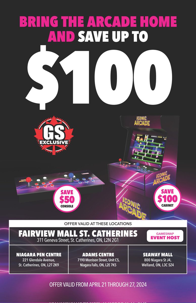 playasguide1's tweet photo. Game Stop stores throughout Niagara will be offering special discounts to all who attend the Niagara Video Game Swap this Sunday https://t.co/EEJ2a5oxTC