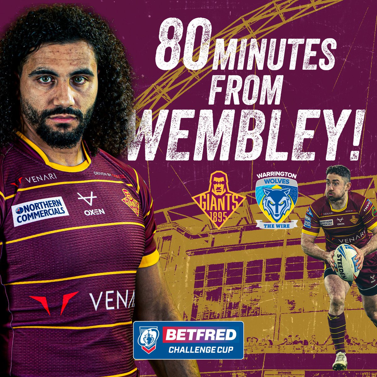 Giantsrl's tweet photo. Support the Cowbell Army in our Semi-Final, as we sit 80 Minutes from Wembley! 🔥

🎟️ https://t.co/6K6yaXCS4X 

#CowbellArmy 🐮🔔 https://t.co/JCKEapShWI