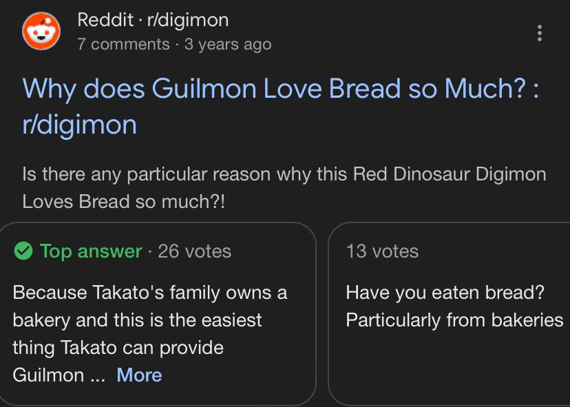 i love the contrast between the detailed answer and have you not eaten bread before????!!?! 💀💀