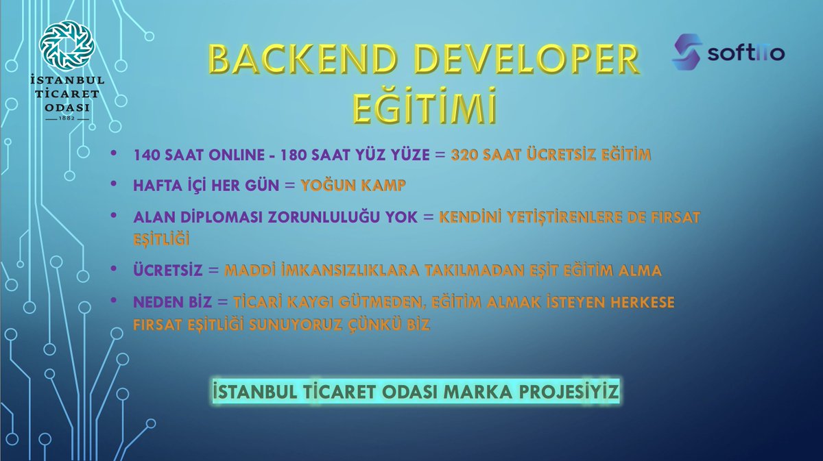 softitoakademi's tweet photo. 📣 Son başvuru tarihi 23 Nisan
📌 https://t.co/TWe0wdirCD
📌 0 212 519 59 80
#İstanbulTicaretOdası #İTO #Softito https://t.co/mjcLT2fqz5