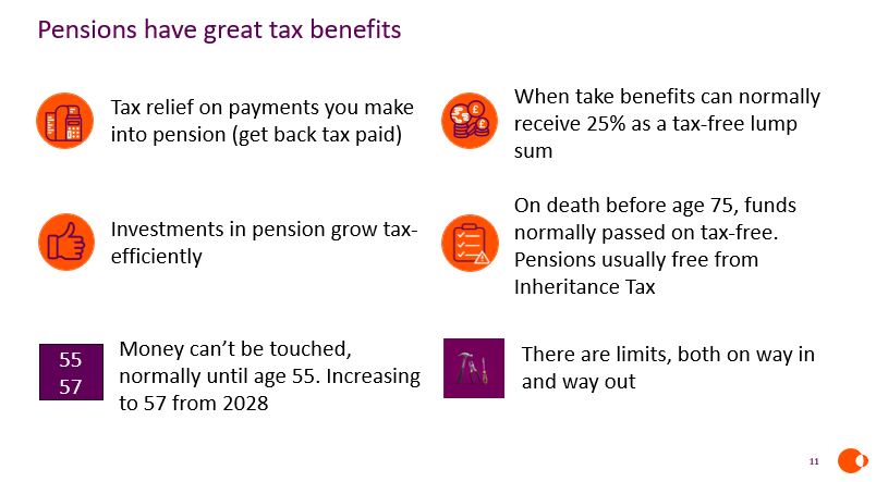 . @pensionstully @nucleuswrap covers the tax benefits of pensions, for financial journalists at #HMMasterclass