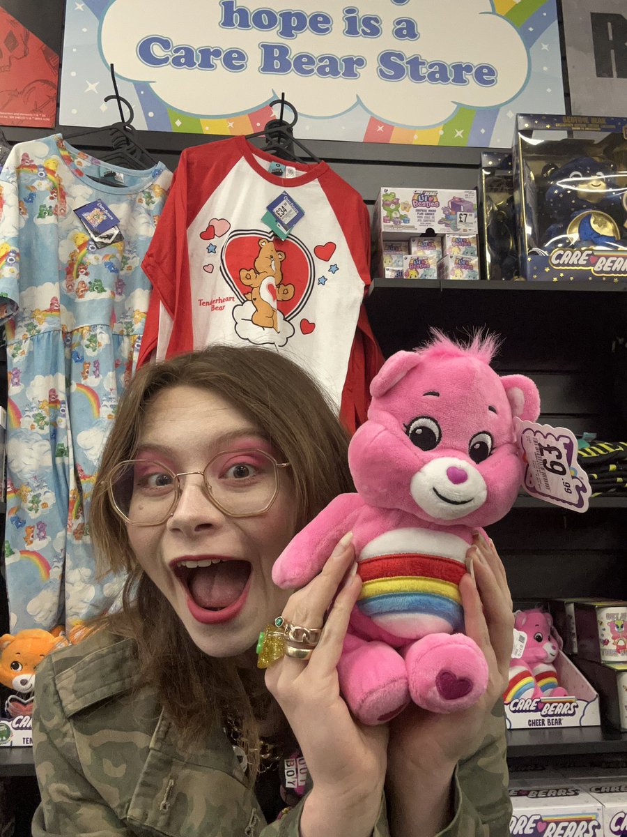 Care Bears stares at the ready, we’ve got loads of cute stuff in from plushies to clothing from @truffleshuffle_ 🌈❤️ #hmv #hmvsunderland #hmvlovespopculture #carebears