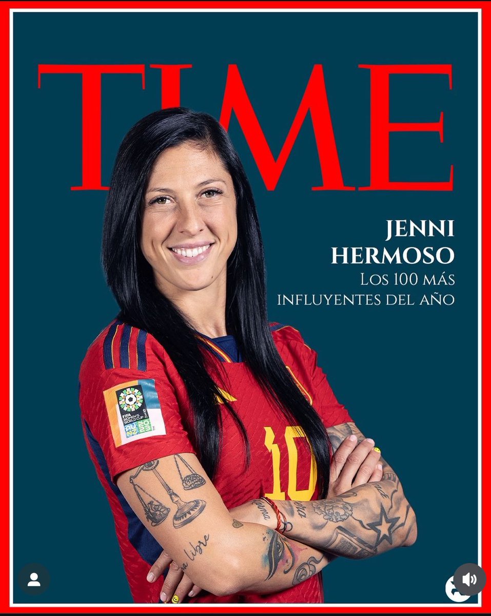 Jenni Hermoso, una de las 100 personas más influyentes del año para la revista TIME.