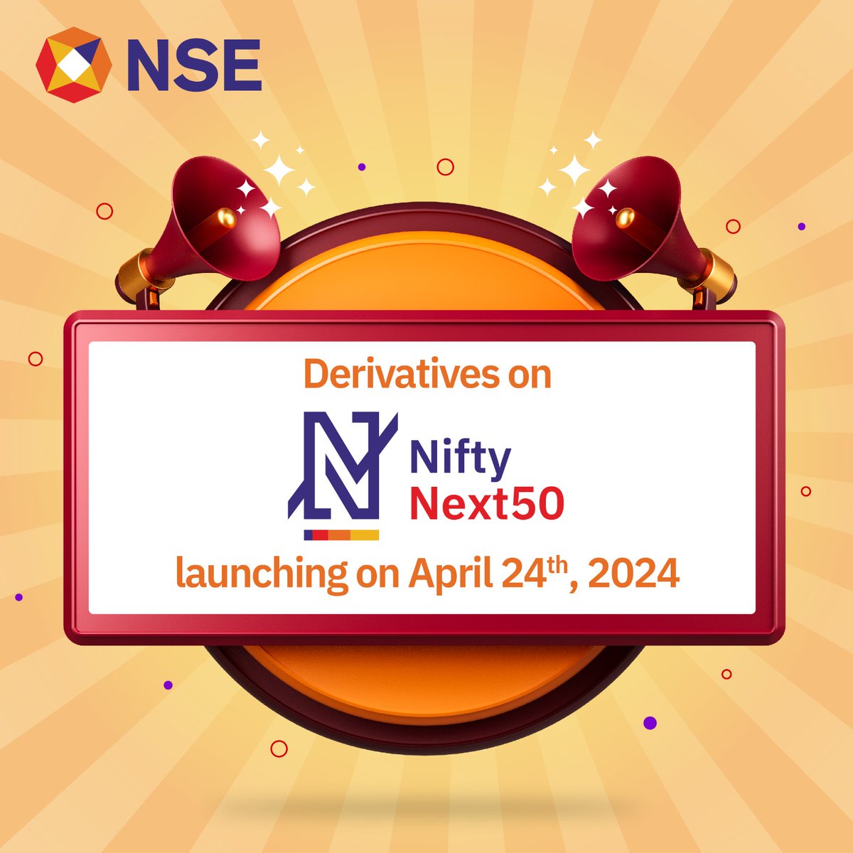 We are delighted to announce the launch of Derivatives on Nifty Next 50 Index on 24th April, 2024. To know more, visit: bit.ly/3Jp2Nir #NSEIndia #Launch #NiftyNext50Index #Derivatives @ashishchauhan