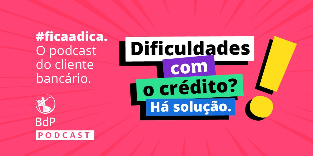 bancodeportugal's tweet photo. Novo🎙️ #podcast do @bancodeportugal: Fica a dica - o podcast do cliente bancário. Para que tomes decisões mais conscientes e informadas na hora de gerir o teu dinheiro.
🔗https://t.co/nbqnZkGtet
#ficaadica #assumeocomando #bdp #pcb #bdppodcast #prestação #crédito
1/3 https://t.co/4x3Uy4pBtF